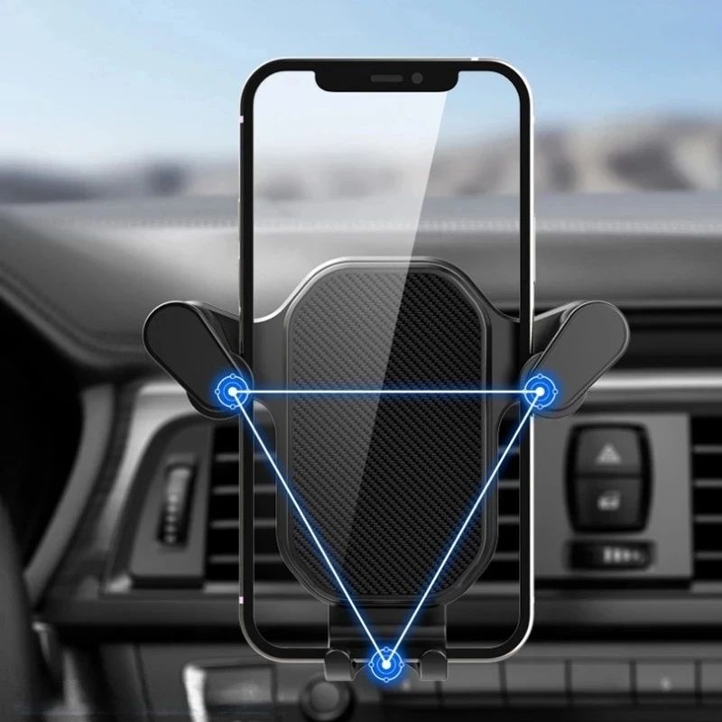 Universal Gravity Car Phone Mount – One-Hand Air Vent Phone Holder for iPhone & Samsung