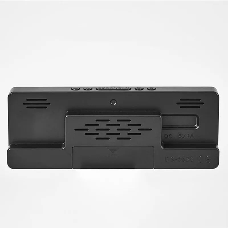 Voice Control Digital Alarm Clock with Temperature Display, Snooze & Night Mode, 12/24H Anti-Disturb Desktop Table Clock