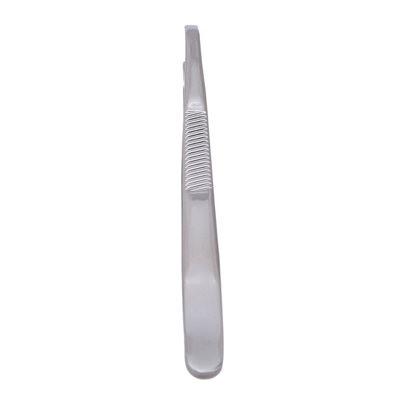 Stainless Steel Slant Tip Tweezers for Eyebrows and Eyelashes – Professional Makeup Tool