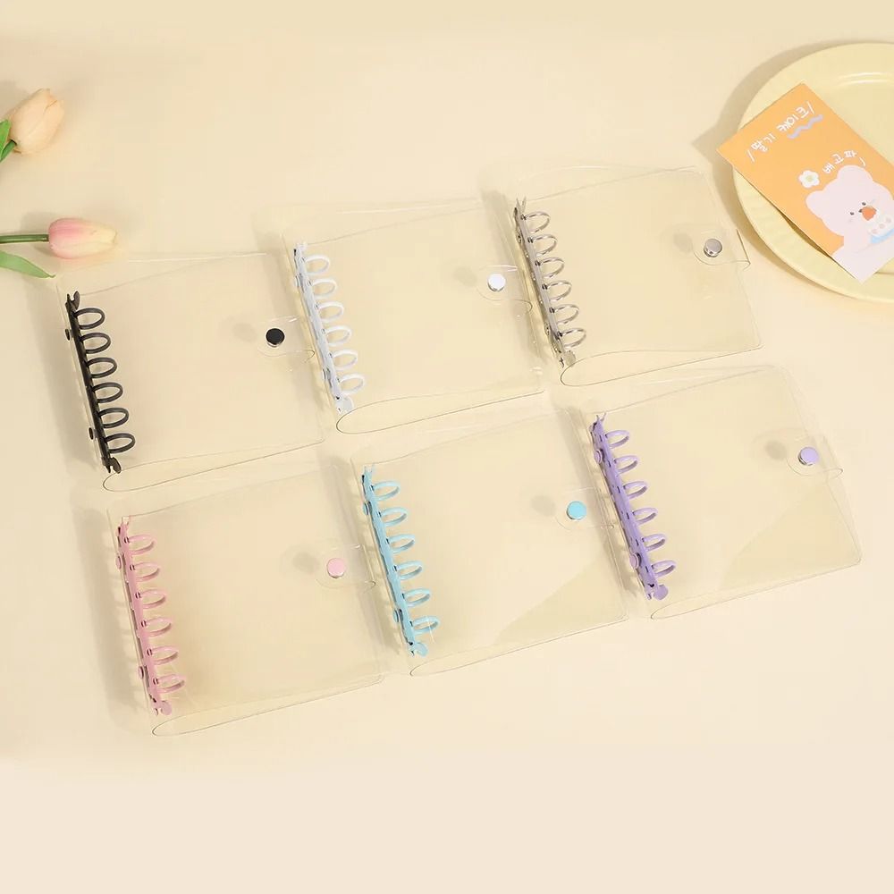 Wide A7 PVC Loose-Leaf Binder – DIY Document Storage Bag & Photocard Collect Book Album