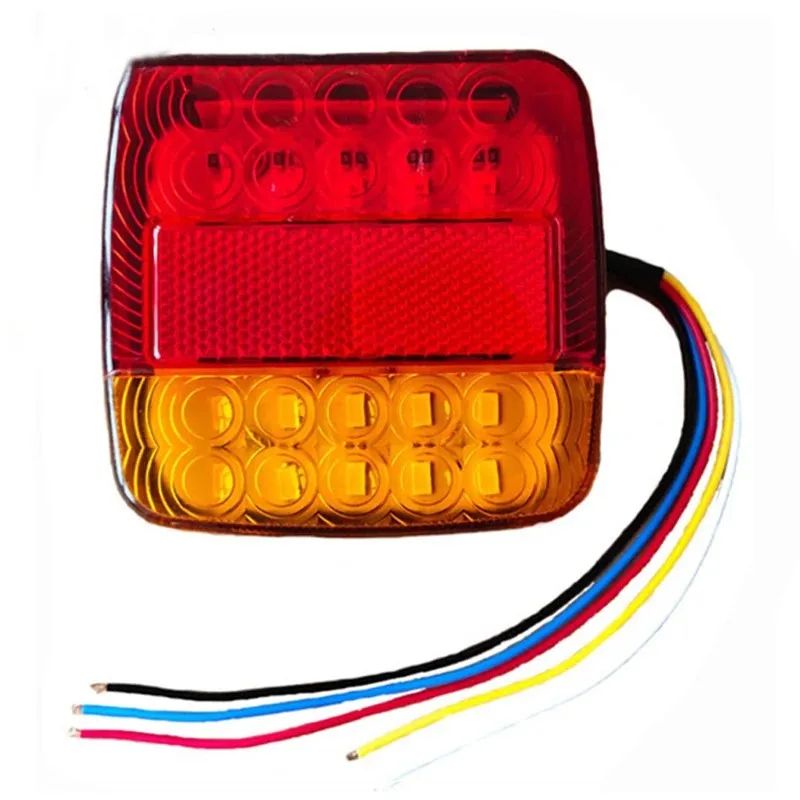 20-LED Waterproof Trailer Tail Light – 12V Rear Warning Brake Light for Trucks & Caravans