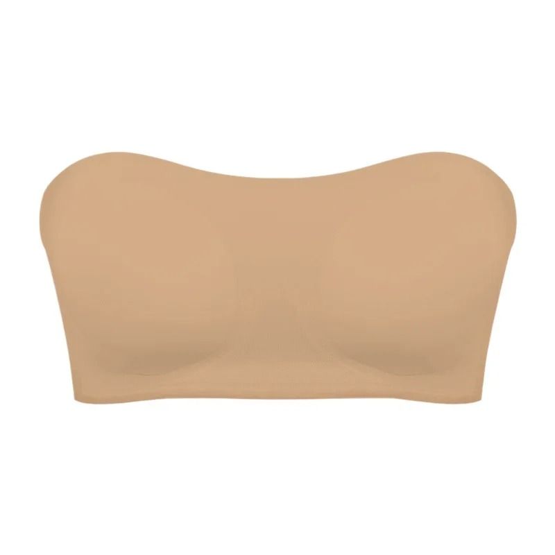 Seamless Ice Silk Strapless Push Up Anti-Slip Bra