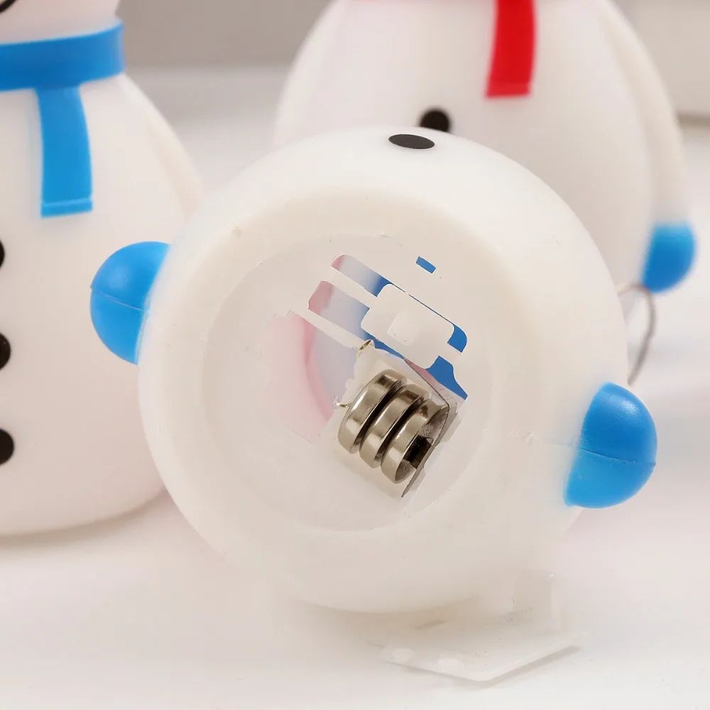 Cute LED Glowing Snowman Christmas Tree Hanging Ornament