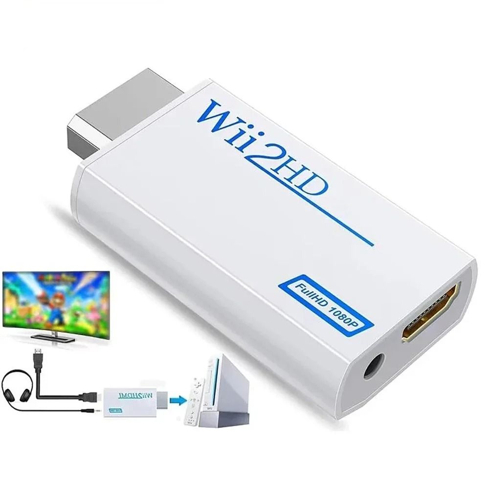 Wii to HDMI Adapter Converter with 1080P Output and 3.5mm Audio