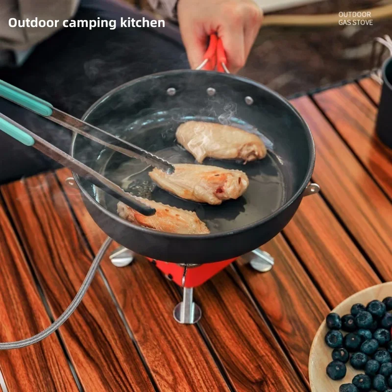 Foldable Portable Camping Stove Windproof Gas Burner for Hiking & Picnic
