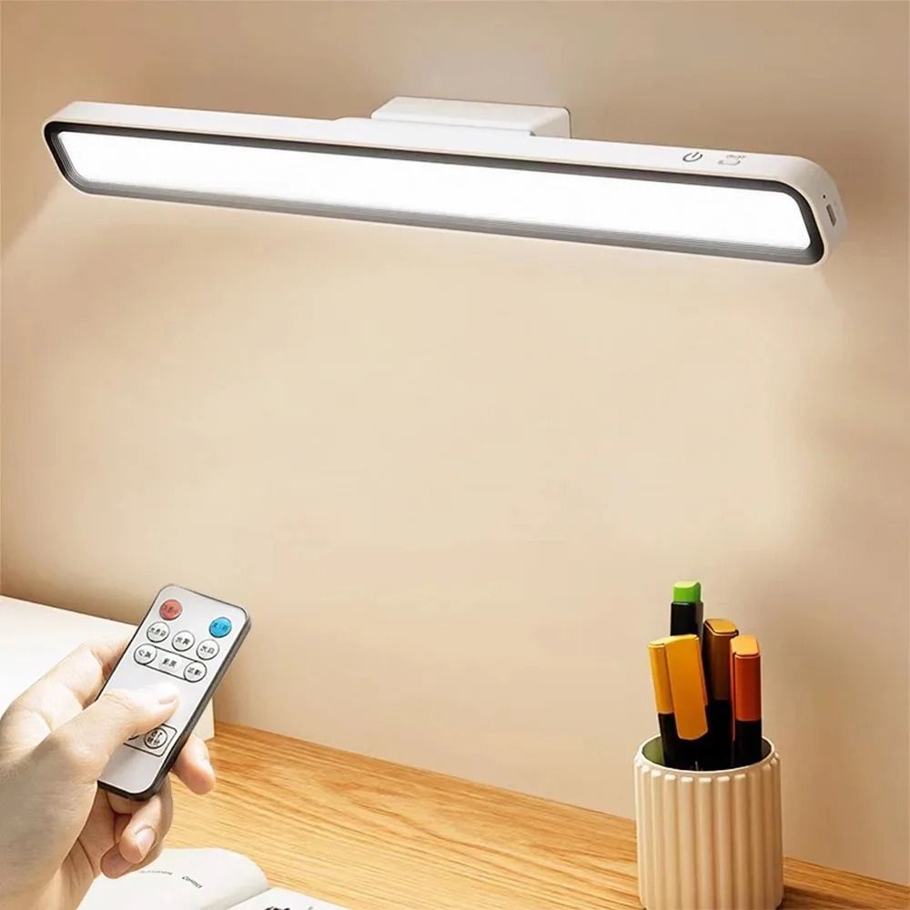 Desk Lamp LED USB Rechargeable Stepless Dimming Table Lamp