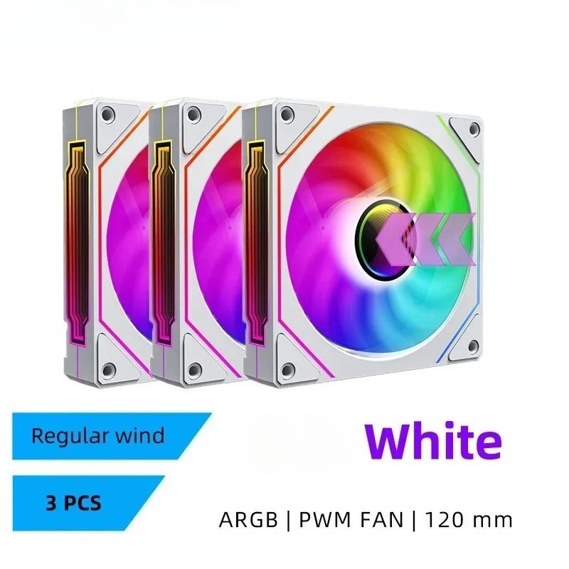 LDPCSJ PRISM 4 PRO 120mm ARGB PWM PC Cooling Fan Quiet 45.2CFM