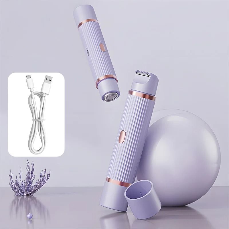 D0AB Electric Trimmer Shaver Women Waterproof Wet Dry Body Hair Trimmer