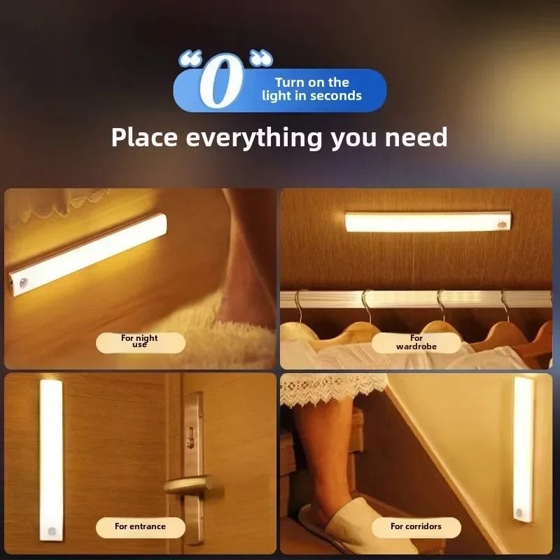 Sensor Light LED Rechargeable Wireless Home Decoration Lamp With Motion Sensor