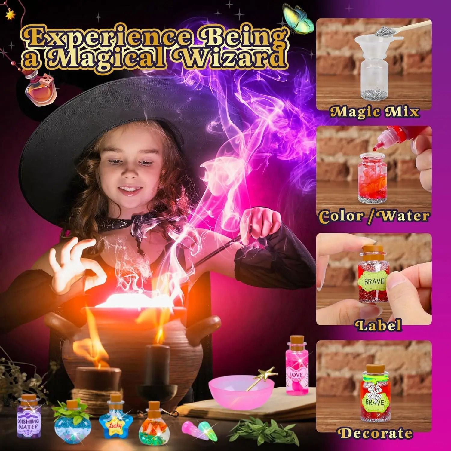 Little Magician Potion Kit DIY Wizard Experiment Toy for Kids