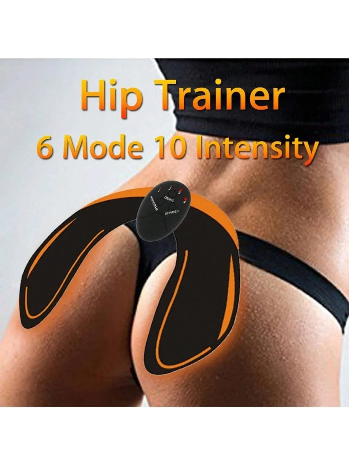 EMS Toning Fitness Belt for Hip & Waist, Vibration Massage, Muscle Relaxation, Home Workout
