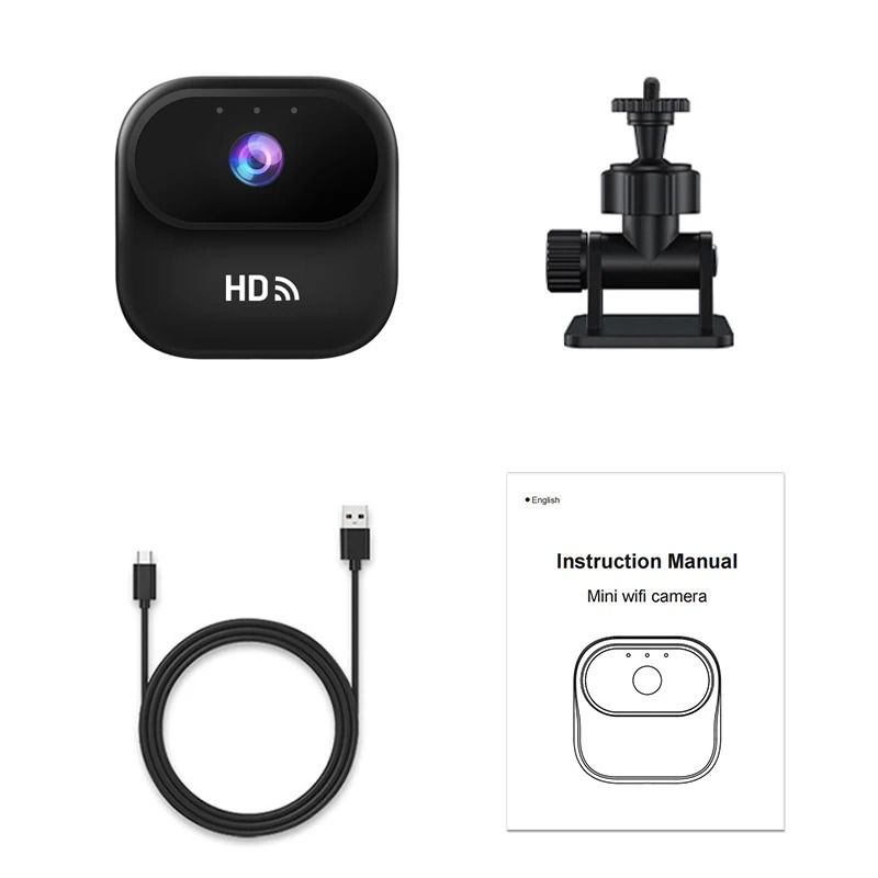 Ourlife A800 Mini WiFi Security Camera 1080P Smart Home Monitor