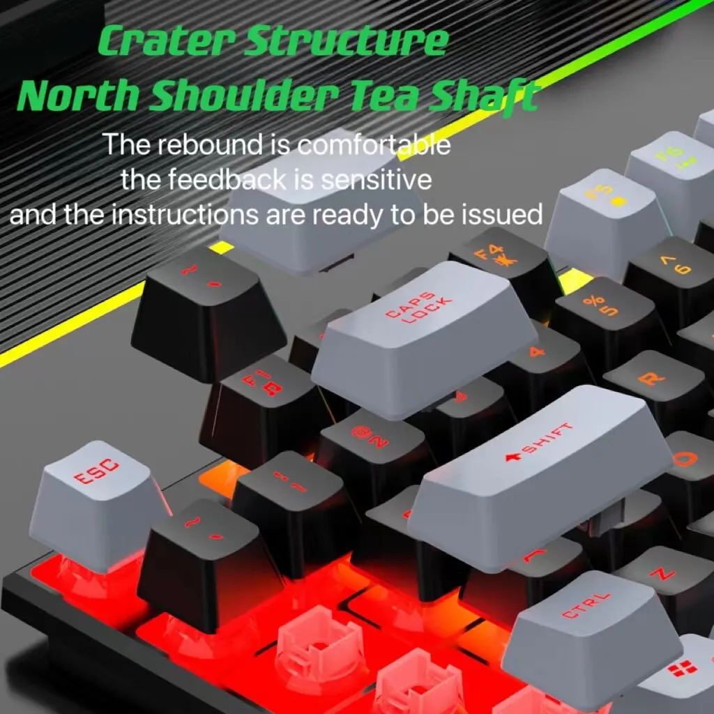 RGB Gaming Keyboard Mouse Combo Wired