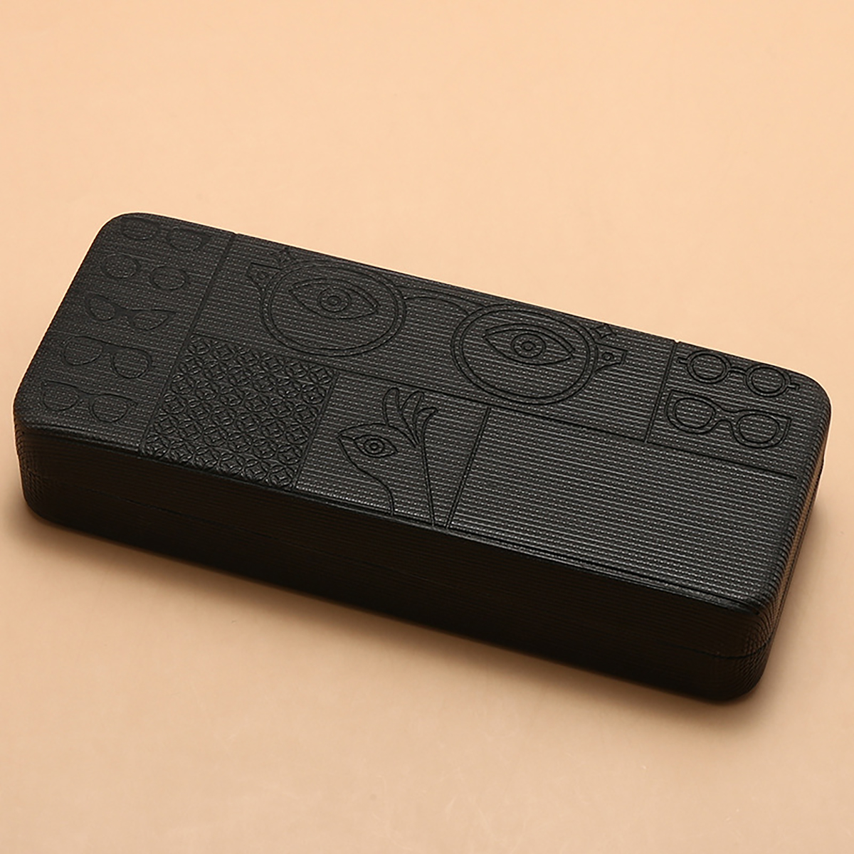 Handmade Floral Eyeglass Case Velvet Lined Square Optical Box for Prescription Glasses and Sunglasses Storage