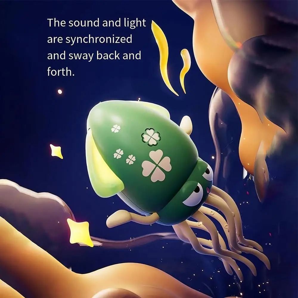 Interactive Development Moving Children's Electric Octopus, Glow Dancing Octopus Toys, Cartoon Educational Toddler Gift