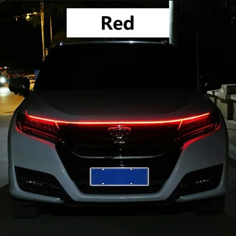 150cm LED Daytime Running Light Car Hood Light Strip DRL Ambient Engine Hood LED