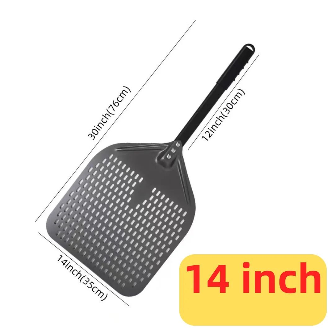 Aluminum Pizza Peel Bread Paddle with Wooden Handle