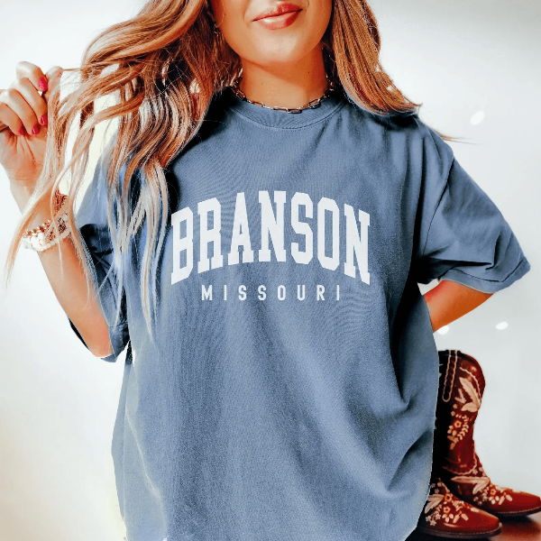 Comfort Colors Branson Missouri Shirt Vintage Travel Souvenir Tee