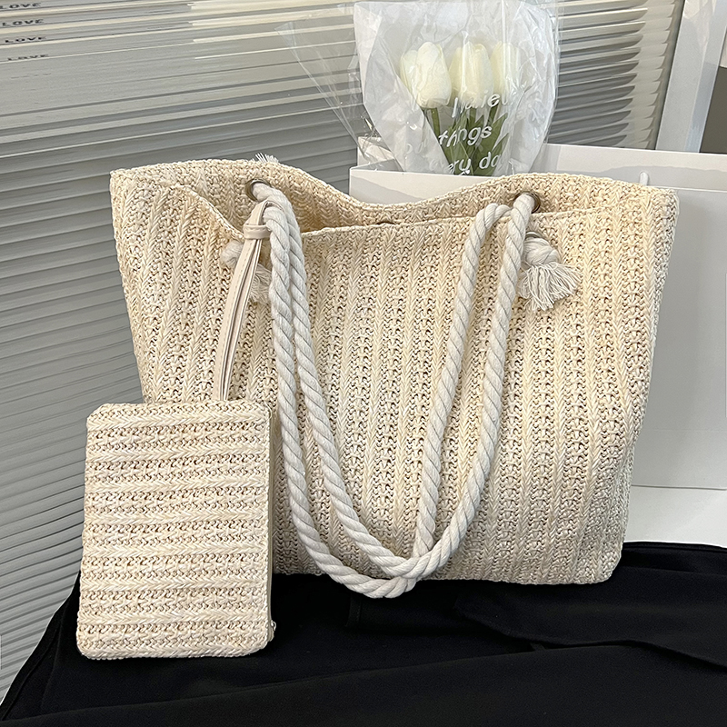 Fashion Large Capacity, Women Handbags, Summer Beach Bag, Casual Bali, Straw Tote Bag, Big Purse