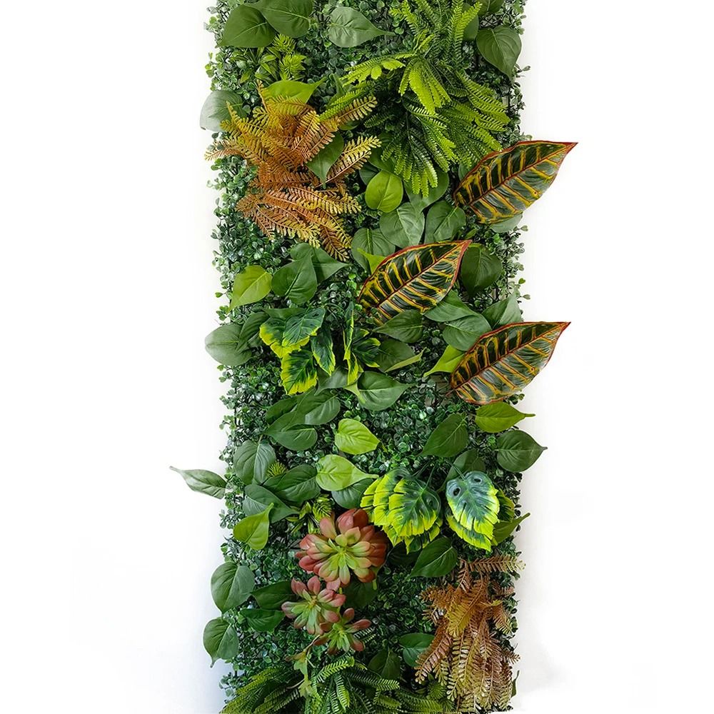 Botanical Subtropical Wall Panel | High-Density Vertical Greenery | Executive Studio & Wedding Sanctuary Decor