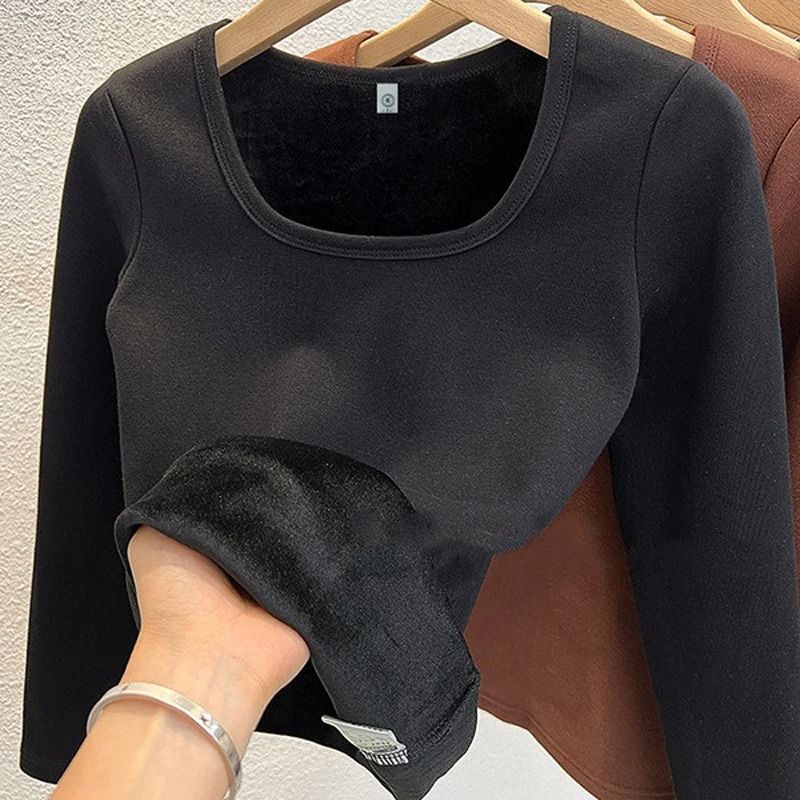 Womens Long Sleeve Thermal Underwear Top