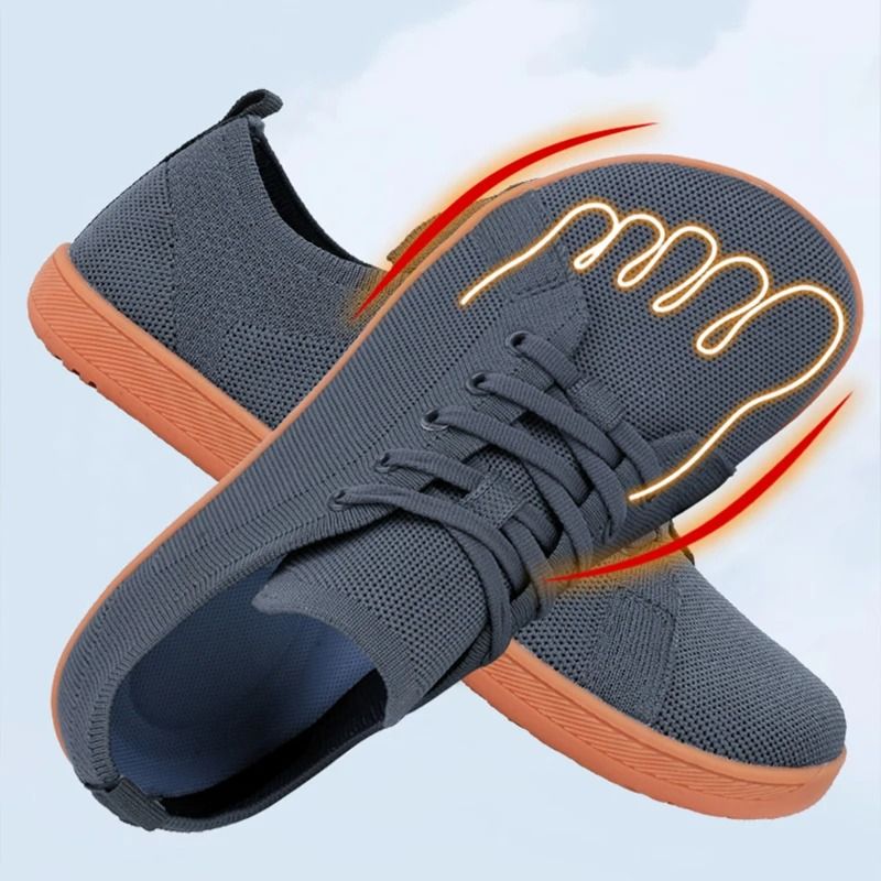 Wide Toe Zero Drop Mesh Minimalist Walking Sneakers for Men and Women