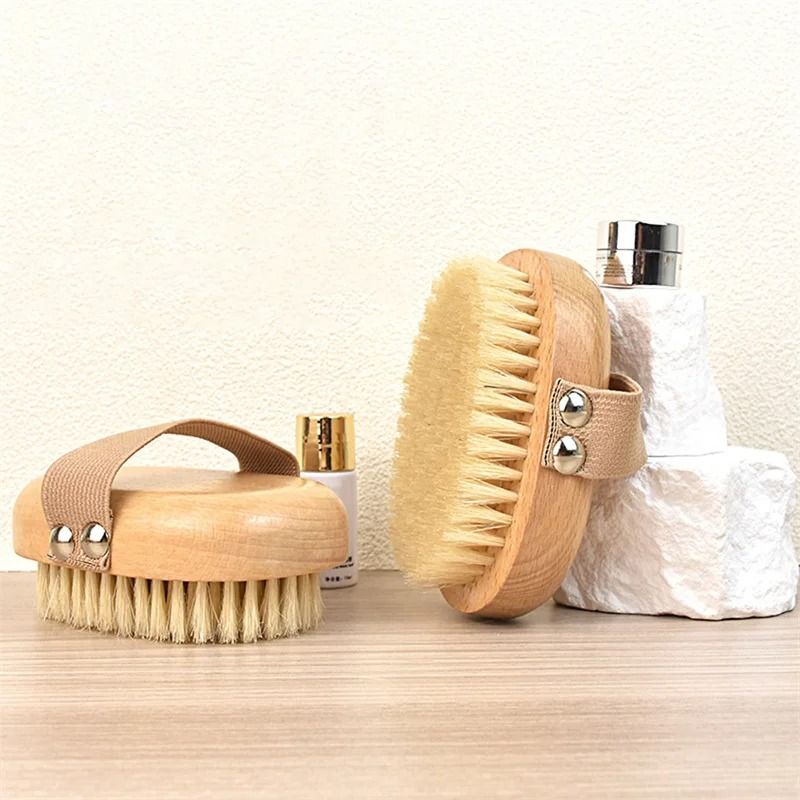 PureGlow Natural Bristle Wet Dry Body Brush