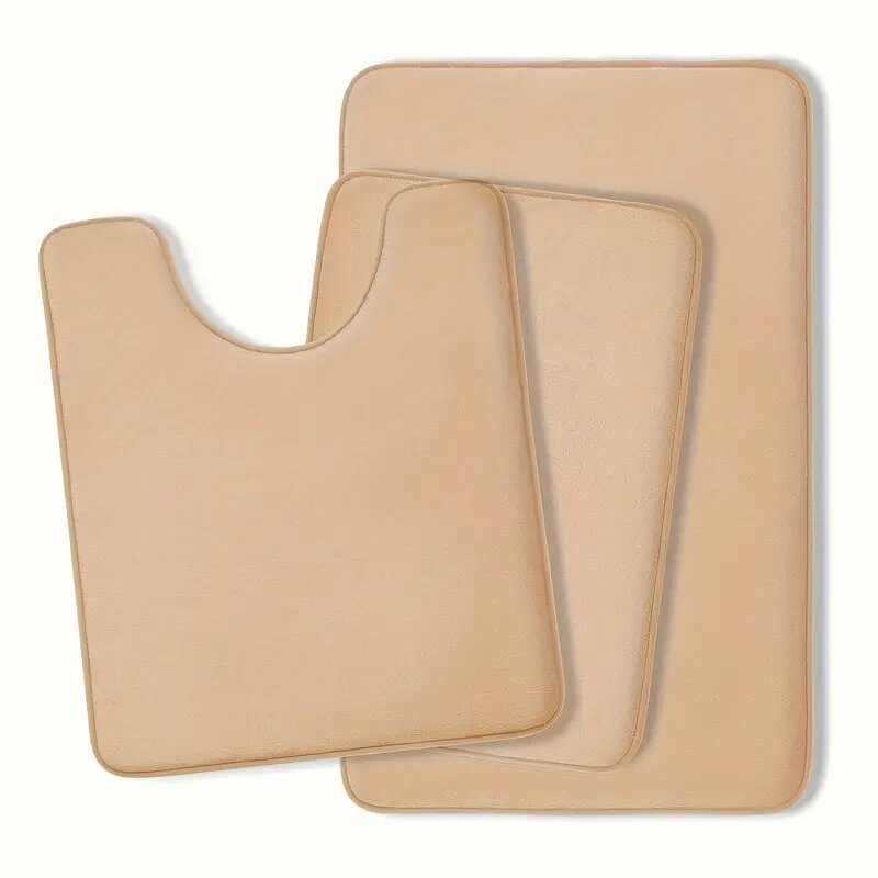 Soft Non-Slip Piece Bath Mat Set – Absorbent, Comfortable & Durable for Bathroom & Laundry Rooms