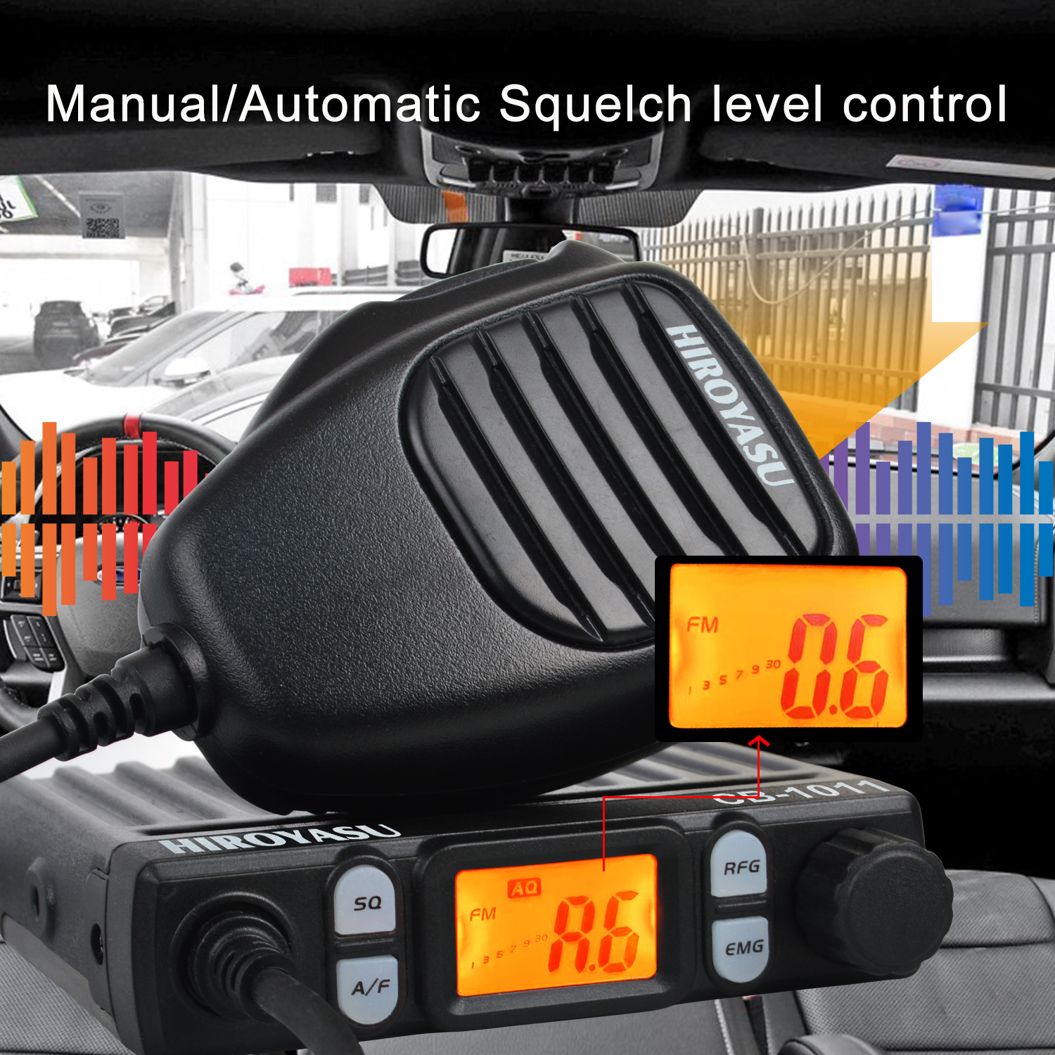 Mini CB Walkie Talkie FM/AM Mobile Radio