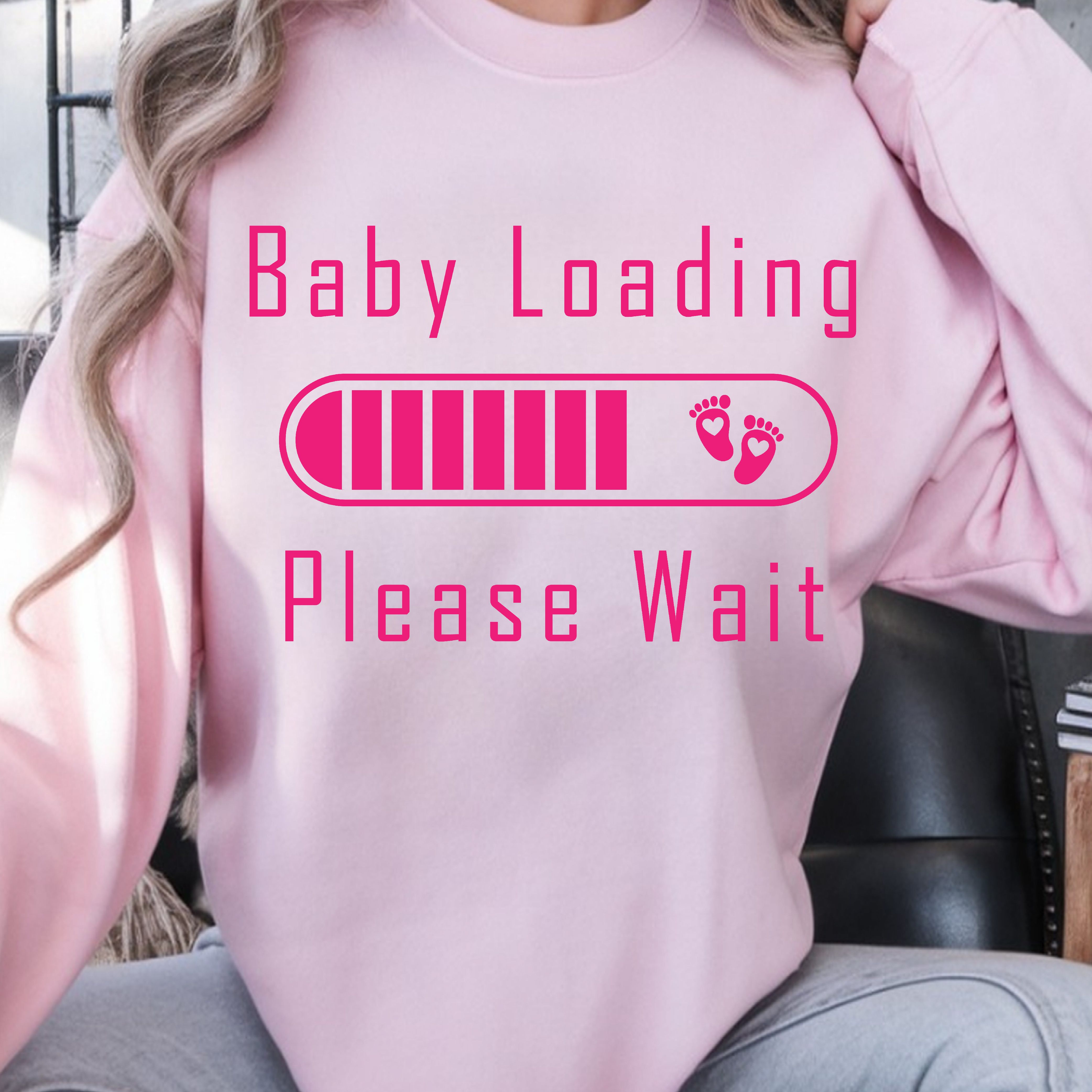 Baby Loading Please Wait Shirt, Expecting Mom Shirt, Pregnancy Announcement Tee