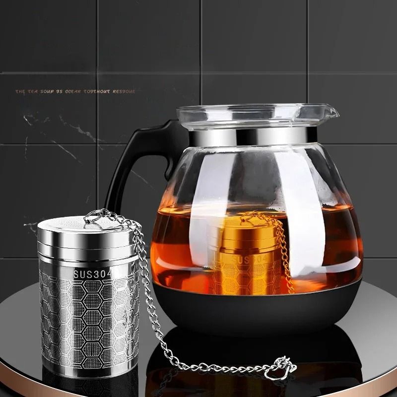 Extra Fine Mesh Stainless Steel Tea Infuser with Chain Hook