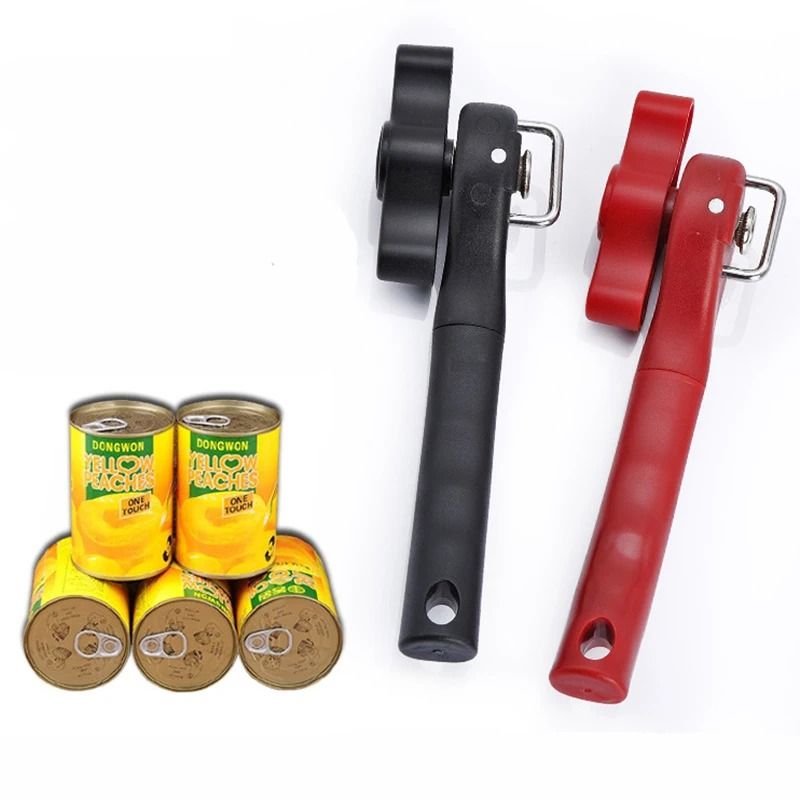 Safety Side Cut Can Opener with Easy Grip Manual Design