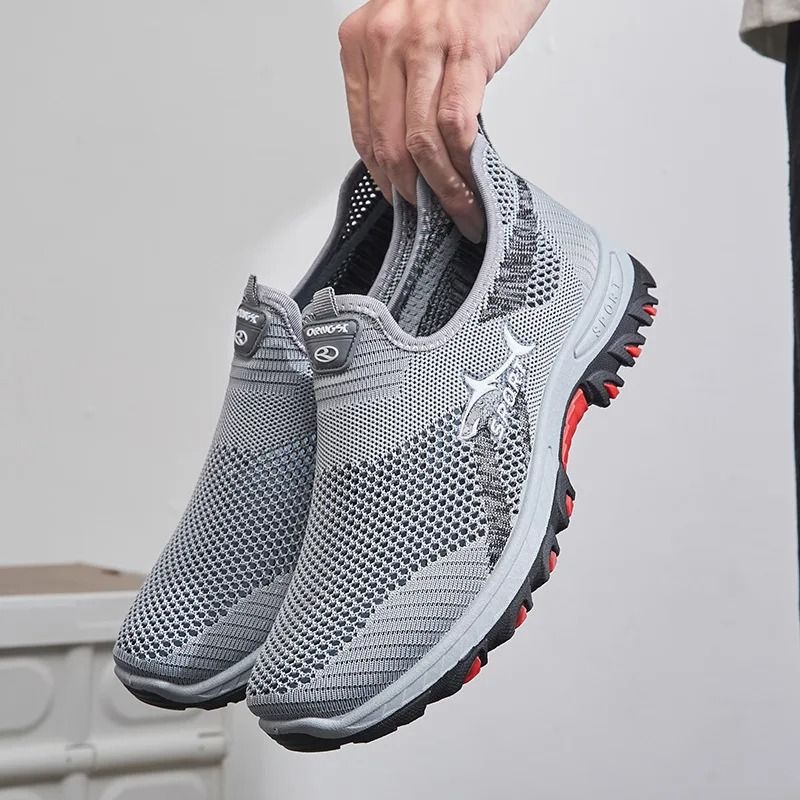 Mens Summer Mesh Sneakers Lightweight Breathable Casual Walking Shoes