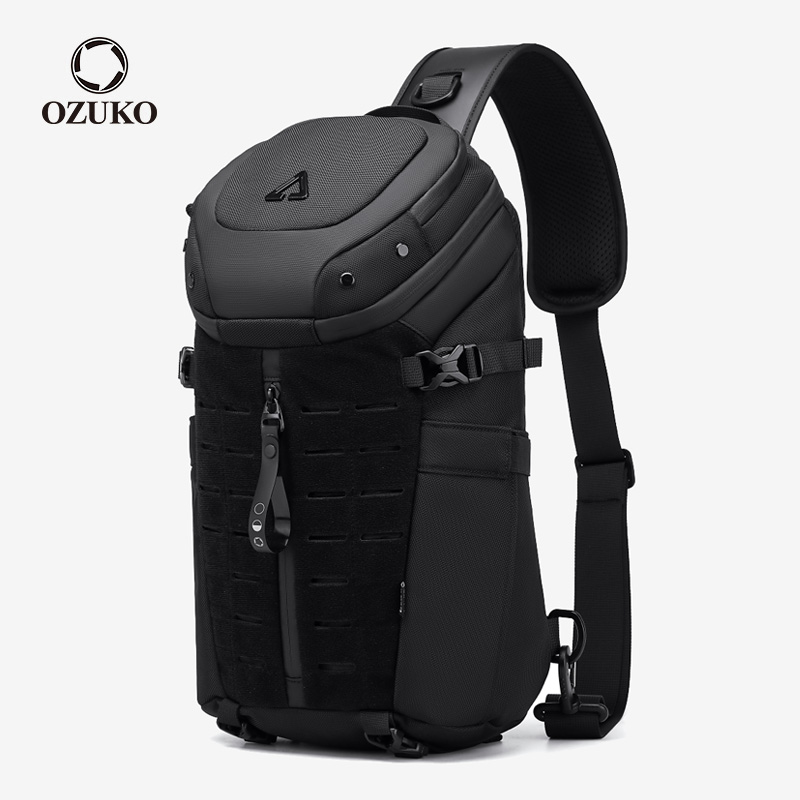 Waterproof Messenger Bag for Men, Large Capacity Sling Crossbody Bag, Fashion Chest Bag for Short Trips & Daily Use