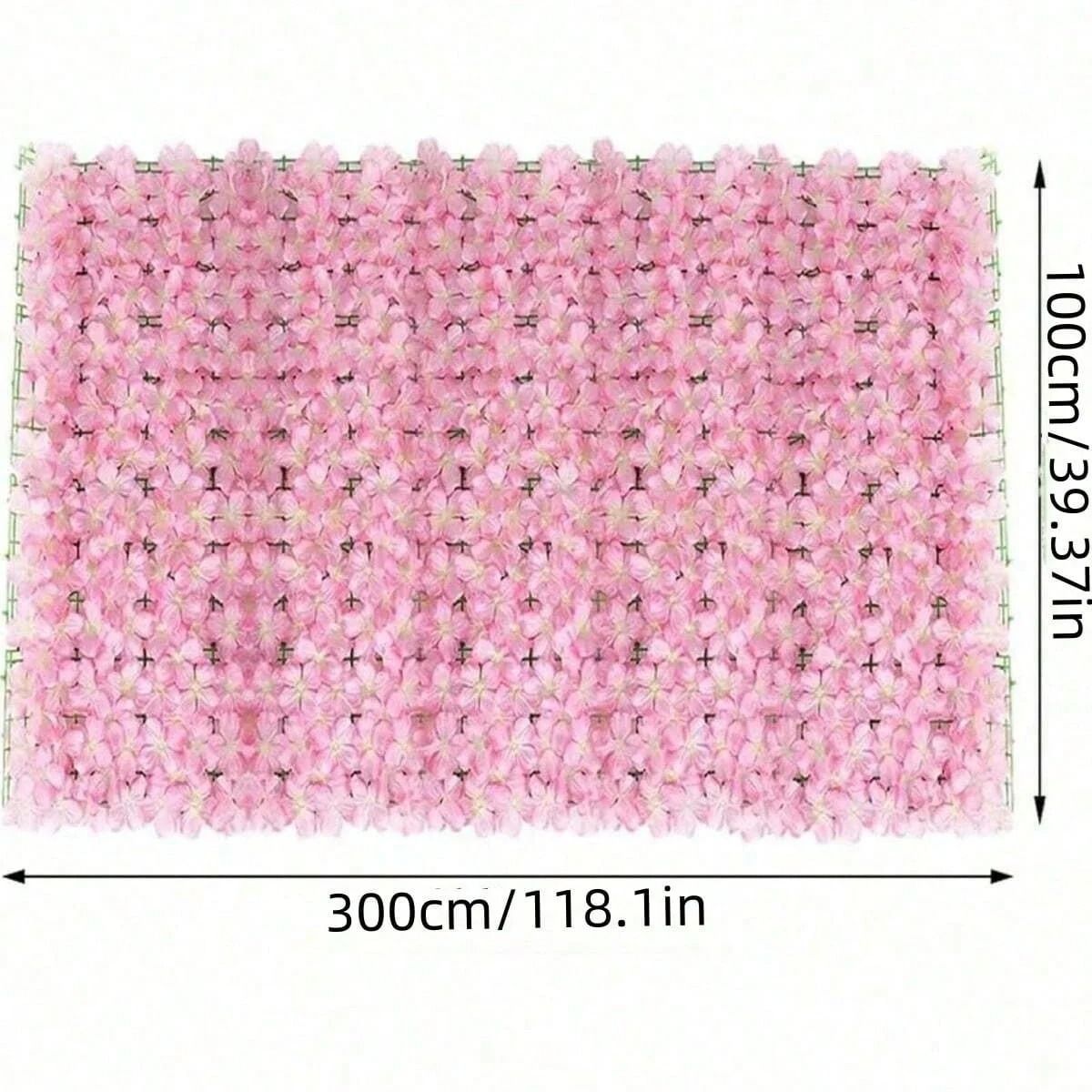 Expandable Artificial Ivy Fence Privacy Screen with Flowers