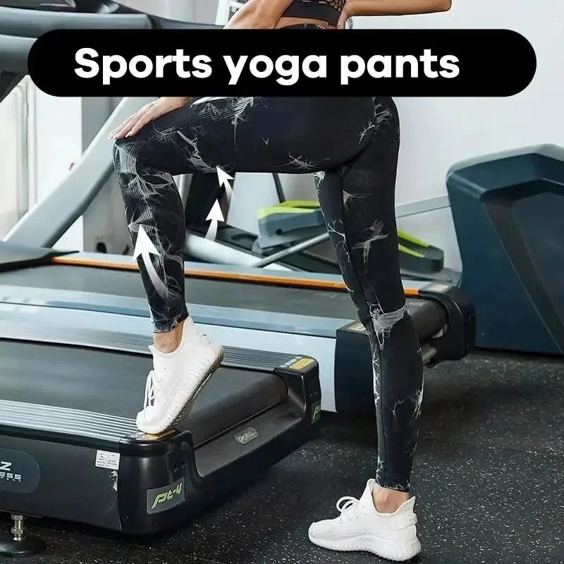 Women's Seamless Tie-Dye Yoga Leggings