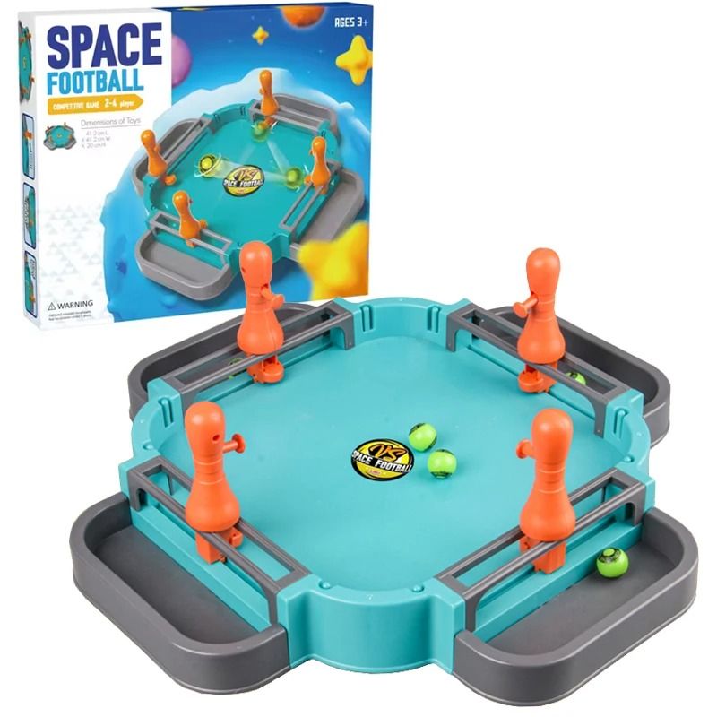 Kids Pinball Soccer Tabletop Marble Shoot Family Game