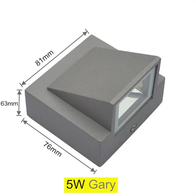AeroLux IP65 Aluminium LED Outdoor Wall Light – Waterproof Garden & Balcony Sconce (AC110V/220V)