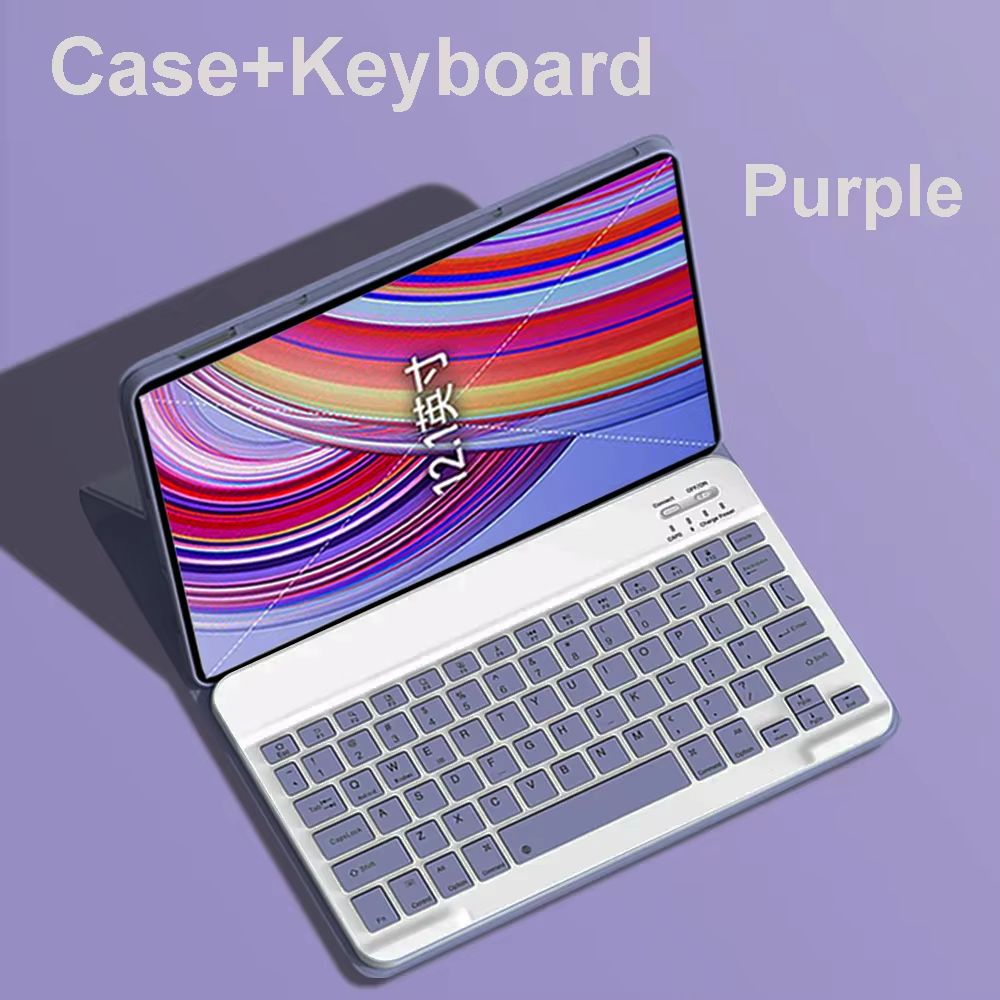 Xiaomi Redmi Pad Pro 12.1 Inch Case with Keyboard – Slim Protective Cover with Detachable Wireless Keyboard & Stand