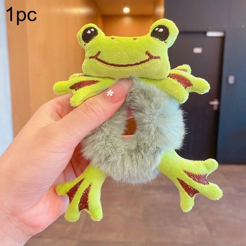Funny Frog Plush Elastic Hair Scrunchie