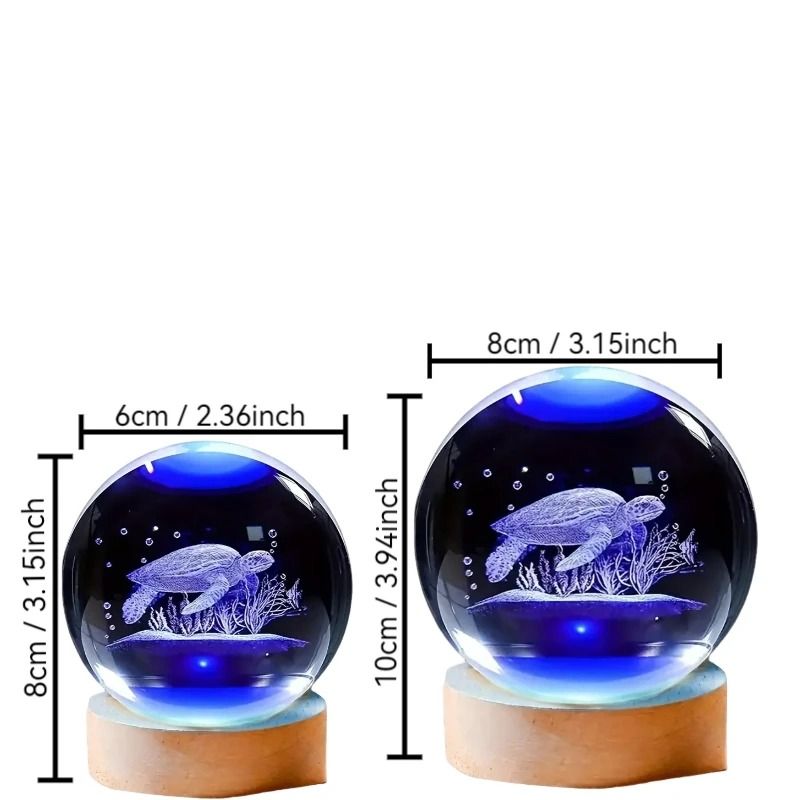Deep Sea Turtle Crystal Ball Night Light