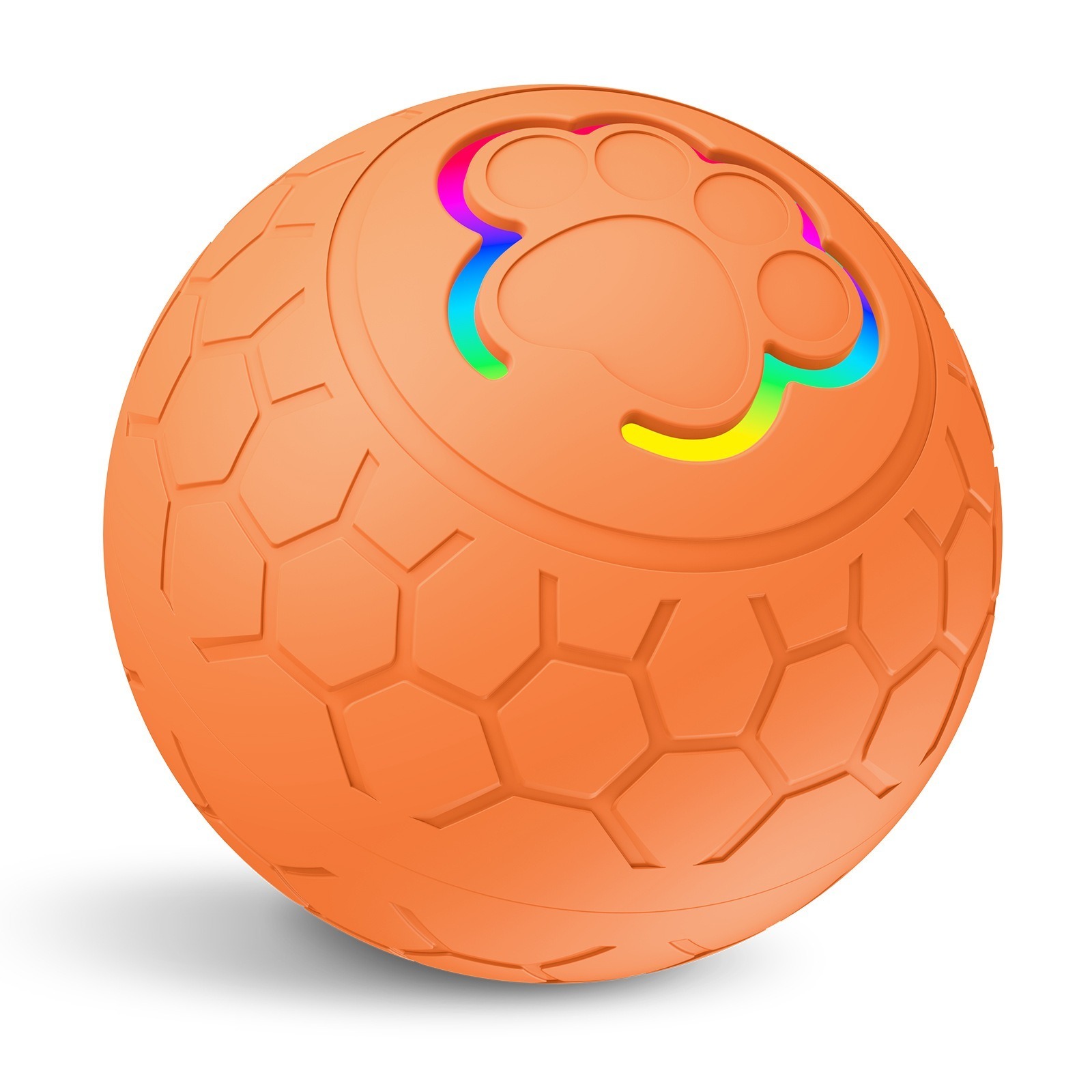 USB Automatic Bouncing Smart Dog Toy Ball, Electronic Interactive Pet Toy Ball with Rolling Motion & RGB Lights