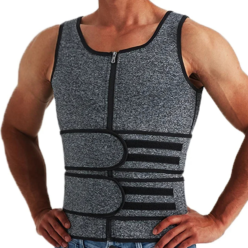 Men Sauna Sweat Vest Compression Waist Trainer for Gym Workouts Core Support and Training Performance