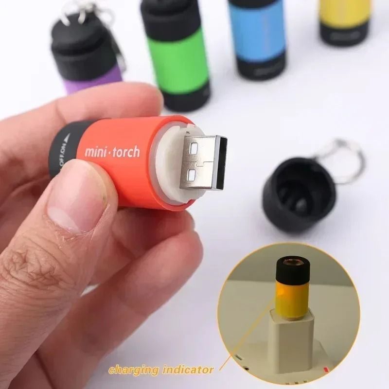 USB Rechargeable LED Pocket Flashlight for Outdoor and Everyday Use