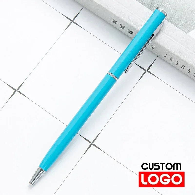 Metal Ballpoint Pens Rose Gold, Custom Logo, Engraved Name, Advertising Lettering, School Office Supplies