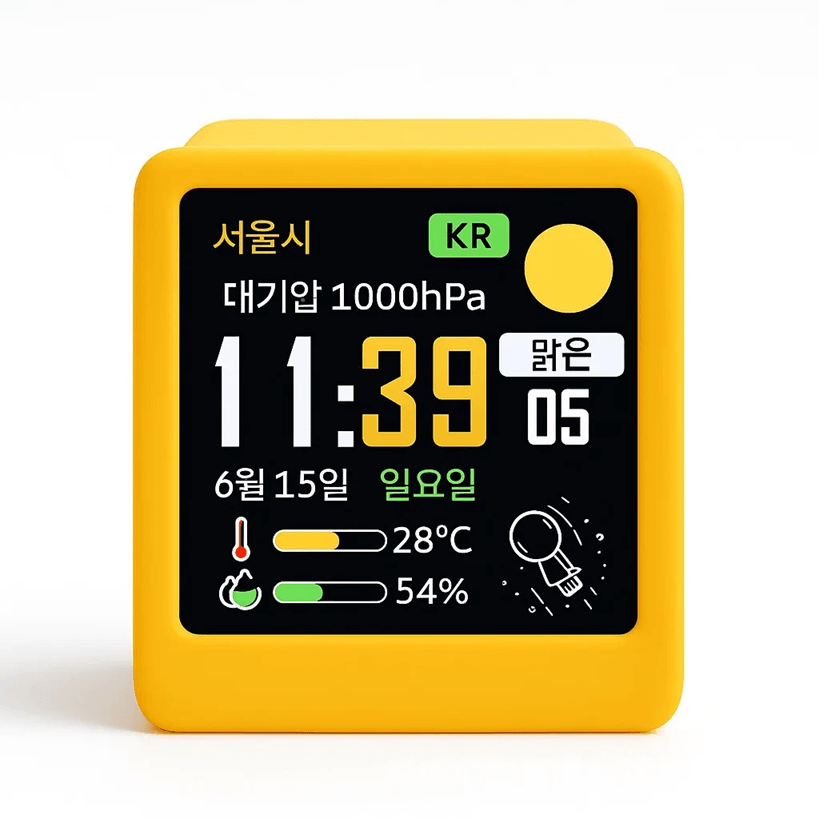 WiFi Weather Clock with Animated Display and Multi Functional Weather Station