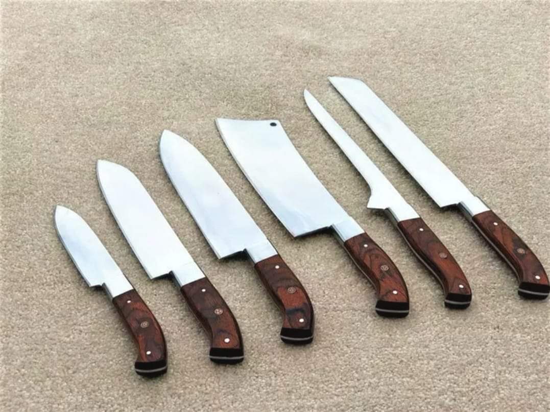Stainless Steel, Chef Set Of 6 Pieces ,Custom Handmade Chef Set , Handmade Chef Set ,Personalized Gift For Mother