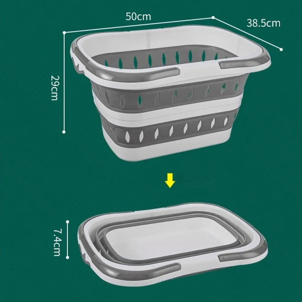 WallFlex Foldable Laundry Basket – Wall Mounted PP Dirty Clothes Hamper with Handle