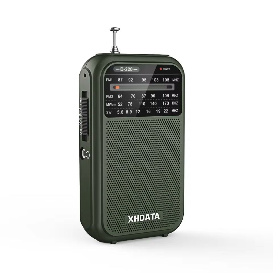 Retro Pocket Radio with FM MW SW Bands and DSP Tuning