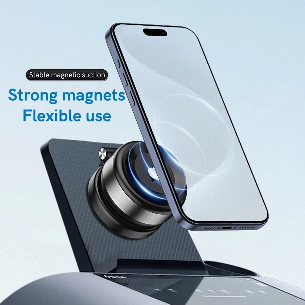 Electric Vacuum Suction Car Phone Holder with Magnetic Telescopic Arm